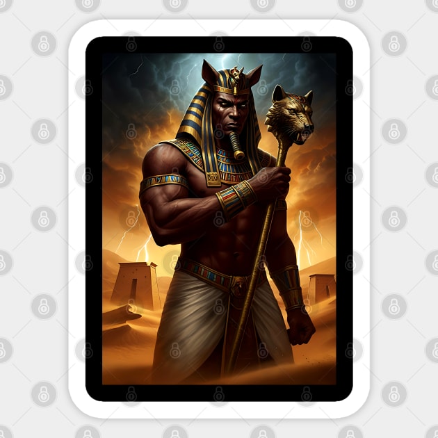 Set - God of Chaos - Egyptian god Sticker by UrbanLifeApparel